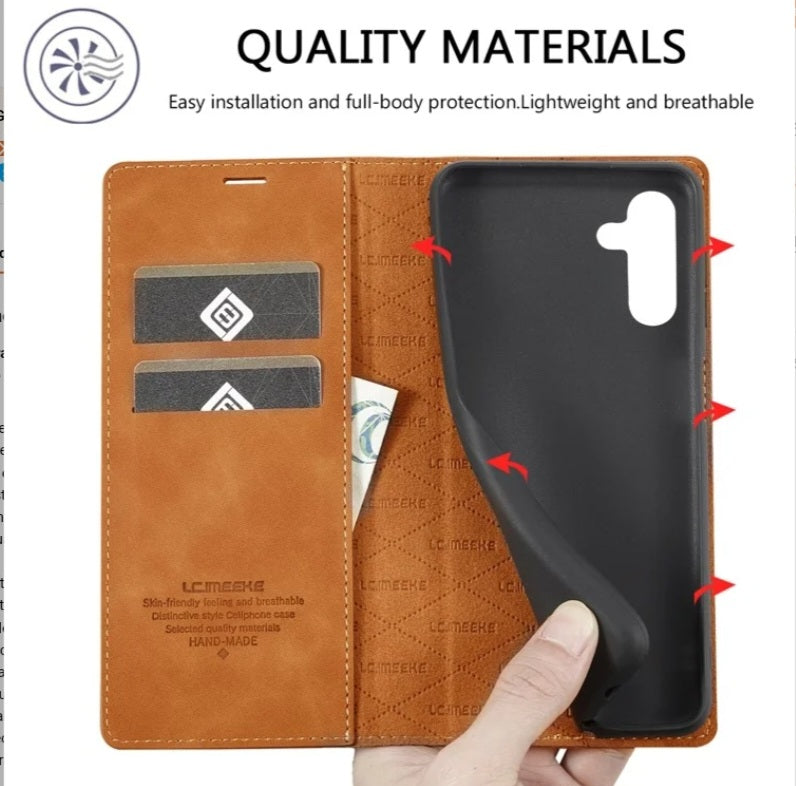 Funda LC.IMEEKE para Samsung Galaxy A34 5G + 1 unidad Cristal Templado