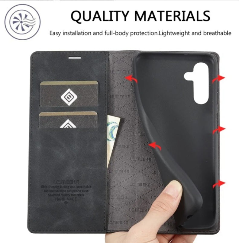 Funda LC.IMEEKE para Samsung Galaxy A34 5G + 1 unidad Cristal Templado