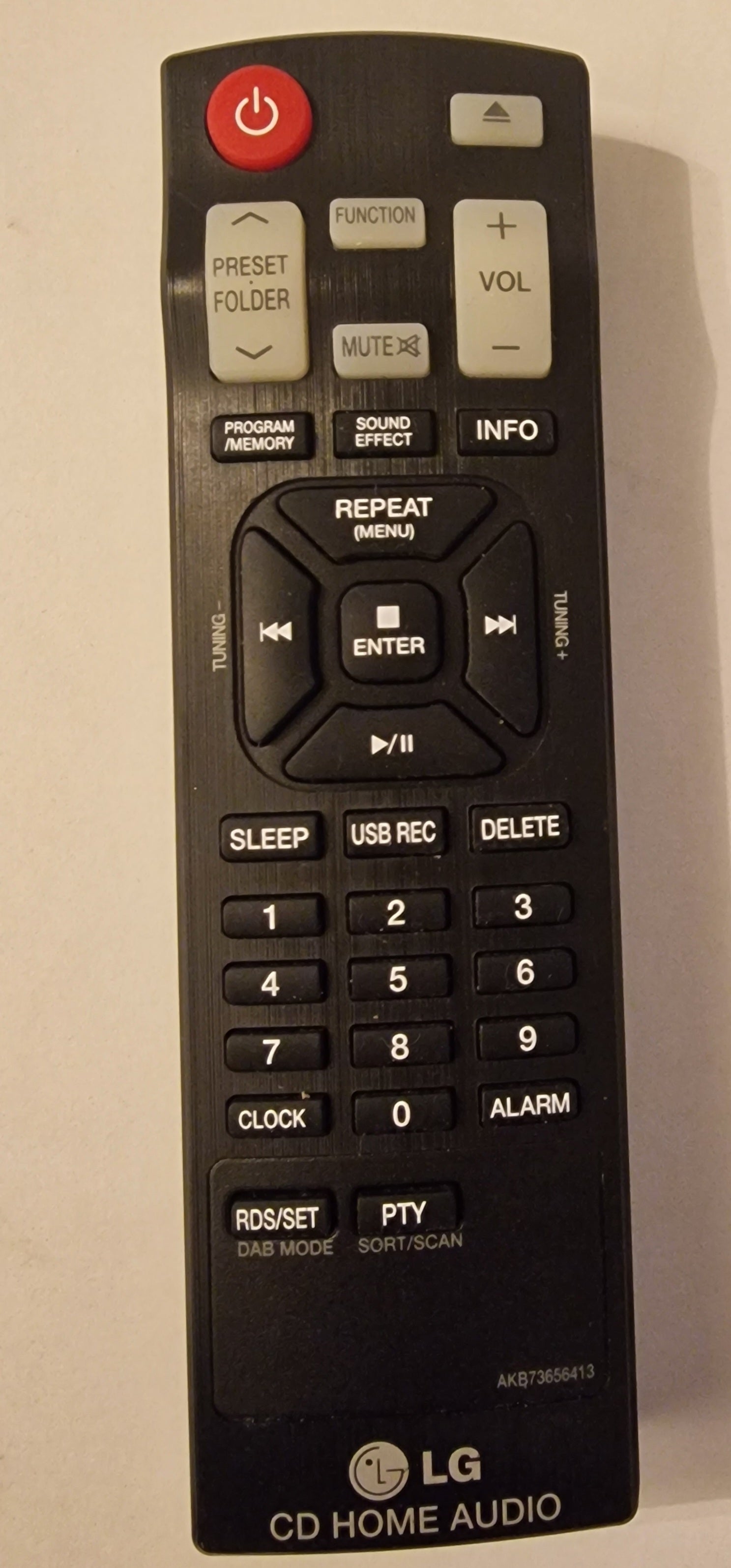 AKB73656413 - Control remoto compatible con LG CD Home Audio Micro Hi-Fi System FA168 CMS2640F