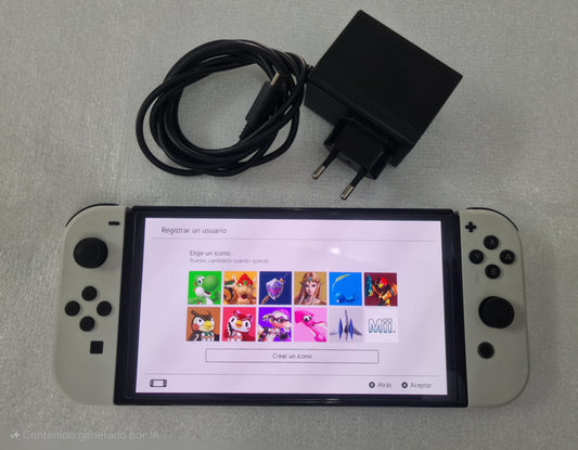 Nintendo Switch OLED Blanca Sin Dock Sin Caja