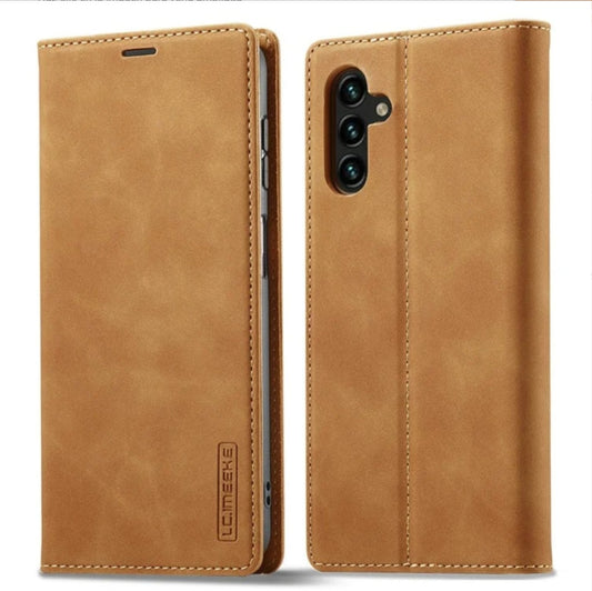 Funda LC.IMEEKE para Samsung Galaxy A34 5G – Marrón