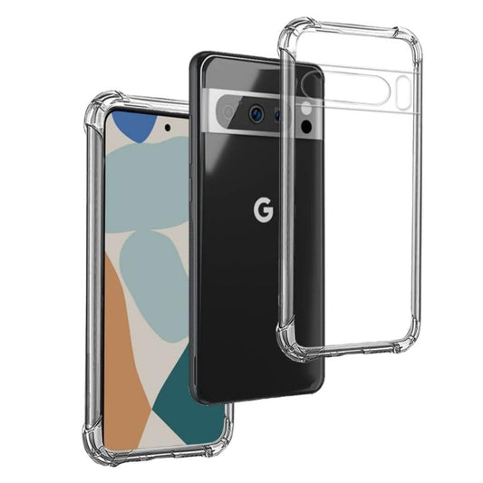 Funda Anti-Shock Gel Transparente para Google Pixel 8 Pro, Ultra Fina 0,33mm, Esquinas Reforzadas, Silicona TPU de Alta Resistencia y Flexibilidad