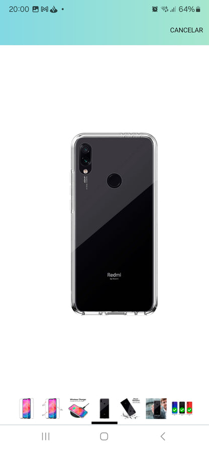 Funda para Xiaomi Redmi Note 7 [6.3"] - Carcasa [Transparente] Completa [Silicona TPU] Doble Cara [360 Grados] Protección Integral Total Delantera Trasera Lateral Móvil Resistente