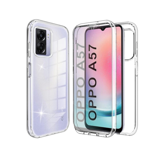 Funda para OPPO A57/A77 5G/A77S 4G/A57S/A53/A73/A53S 4G,360 Grados Doble Cara Claro