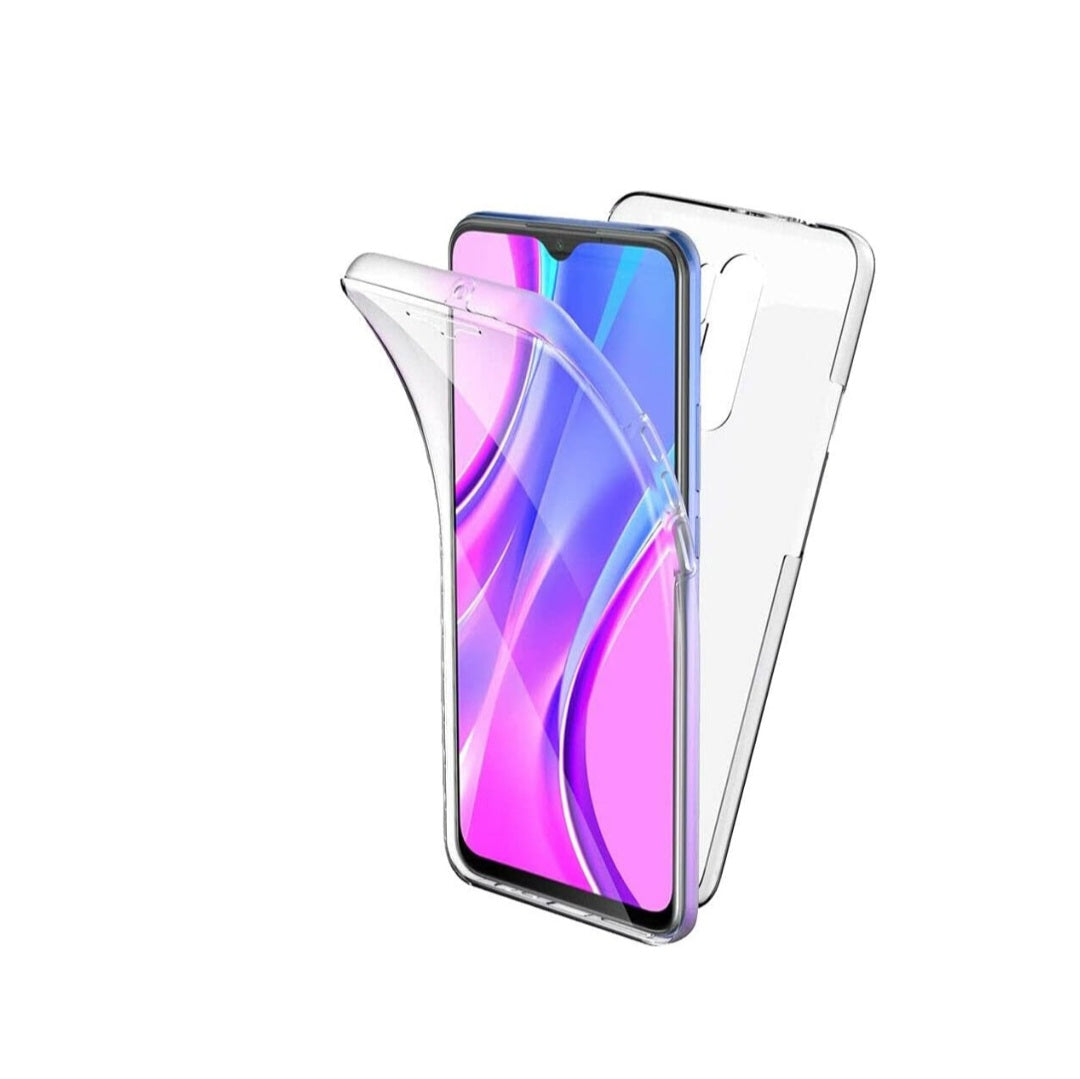 Funda 360º para móvil OPPO A9 2020/A5 2020 Silicona Transparente - Carcasa Resistente Full Body Delantera y Trasera Doble Cara Completa Entera (OPPO A9 2020/A5 2020)