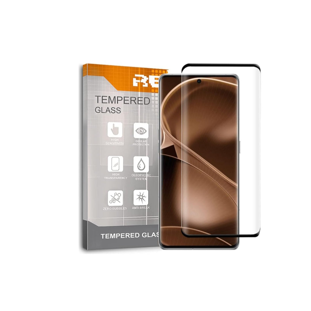 Protector de Pantalla Curvo para OPPO Find X6, Negro, Cristal Vidrio Templado Premium, 3D / 4D / 5D, Anti Roturas