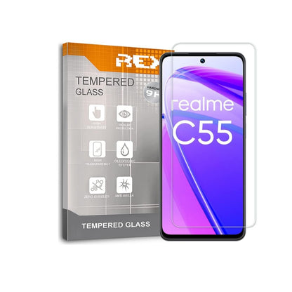 Protector de Pantalla para OPPO REALME C55 - OPPO REALME NARZO N55 - OPPO A98 5G - OPPO A58 4G, Cristal Vidrio Templado Premium