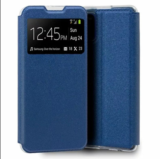 FUNDA DE LIBRO COLOR AZUL PARA SAMSUNG A10